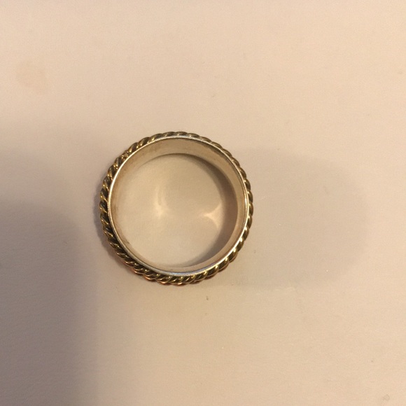 Copper, bronze and sterling spinner ring. - Picture 3 of 4